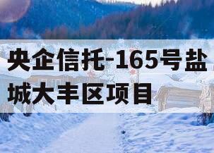 央企信托-165号盐城大丰区项目