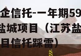 央企信托-一年期594盐城项目（江苏盐城项目信托踩雷）