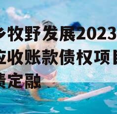 新乡牧野发展2023年应收账款债权项目政府债定融