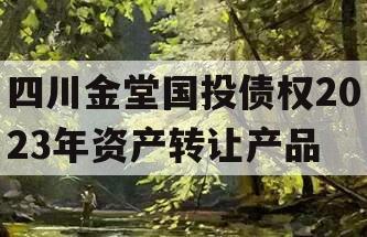 四川金堂国投债权2023年资产转让产品