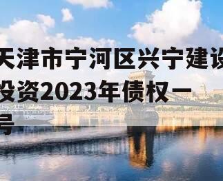 天津市宁河区兴宁建设投资2023年债权一号