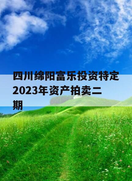 四川绵阳富乐投资特定2023年资产拍卖二期