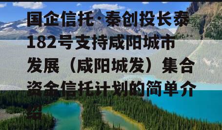 国企信托·秦创投长泰182号支持咸阳城市发展（咸阳城发）集合资金信托计划的简单介绍