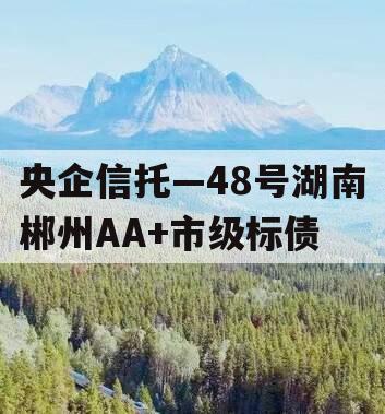 央企信托—48号湖南郴州AA+市级标债