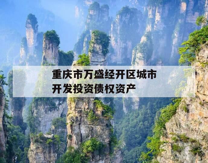 重庆市万盛经开区城市开发投资债权资产