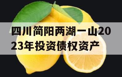 四川简阳两湖一山2023年投资债权资产