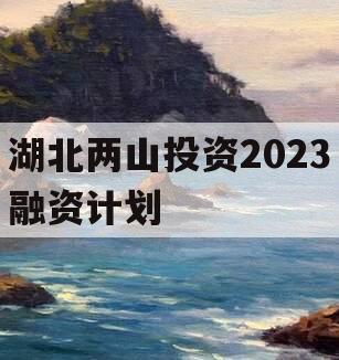 湖北两山投资2023融资计划