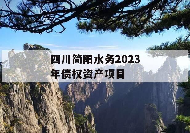 四川简阳水务2023年债权资产项目