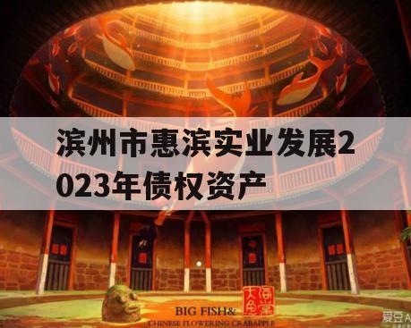滨州市惠滨实业发展2023年债权资产