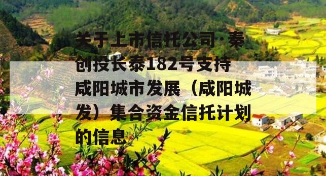 关于上市信托公司·秦创投长泰182号支持咸阳城市发展（咸阳城发）集合资金信托计划的信息