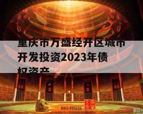 重庆市万盛经开区城市开发投资2023年债权资产