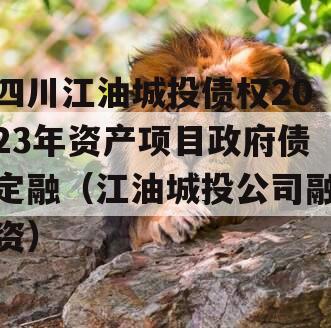 四川江油城投债权2023年资产项目政府债定融（江油城投公司融资）
