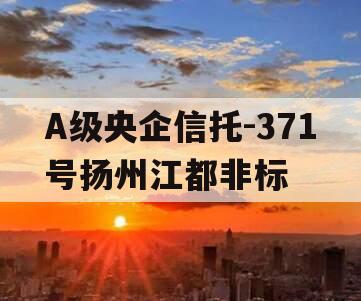 A级央企信托-371号扬州江都非标