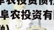 江苏阜农投资债权定融(江苏阜农投资有限公司定融)