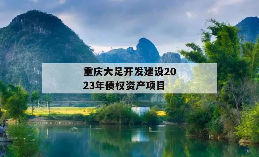 重庆大足开发建设2023年债权资产项目