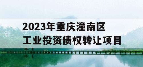 2023年重庆潼南区工业投资债权转让项目
