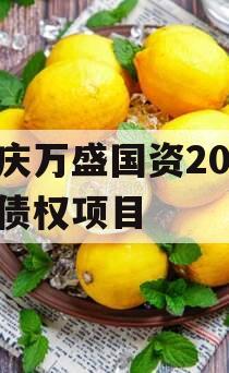重庆万盛国资2023年债权项目
