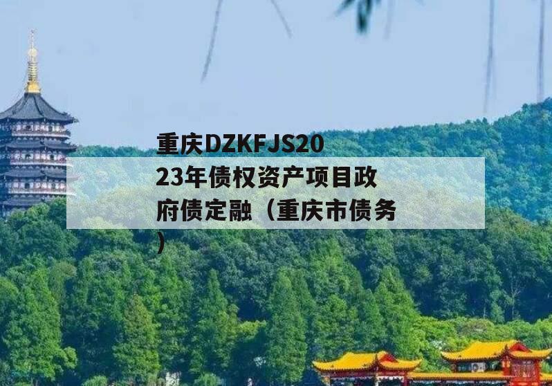 重庆DZKFJS2023年债权资产项目政府债定融（重庆市债务）