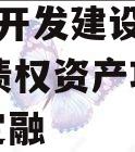 CADZ开发建设2023年债权资产项目政府债定融