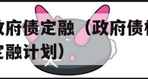 政府债定融（政府债权定融计划）
