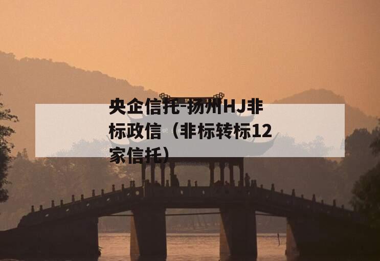 央企信托-扬州HJ非标政信（非标转标12家信托）