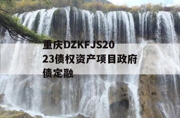 重庆DZKFJS2023债权资产项目政府债定融