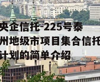 央企信托-225号泰州地级市项目集合信托计划的简单介绍