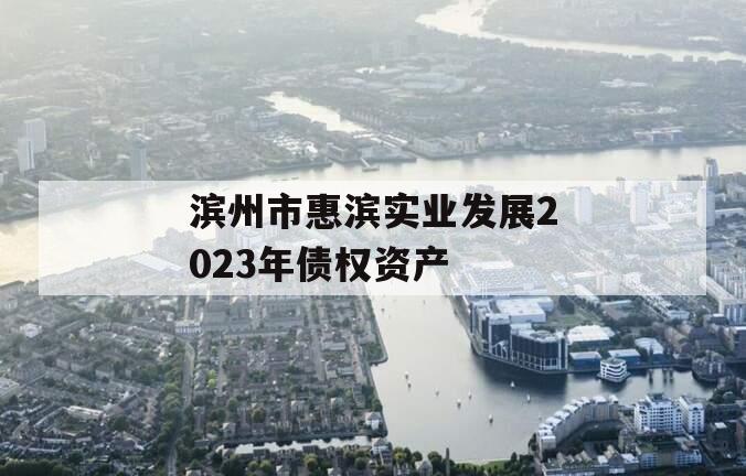滨州市惠滨实业发展2023年债权资产