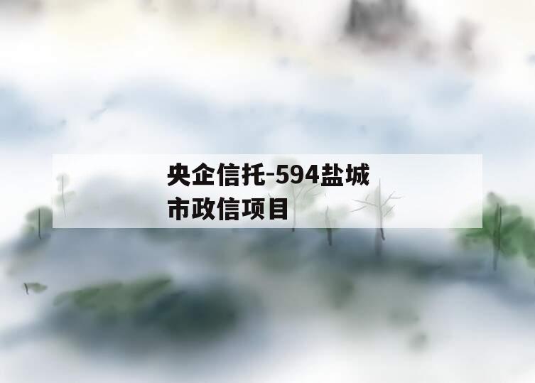 央企信托-594盐城市政信项目