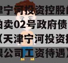 天津宁河投资控股的债权拍卖02号政府债定融（天津宁河投资控股有限公司工资待遇）