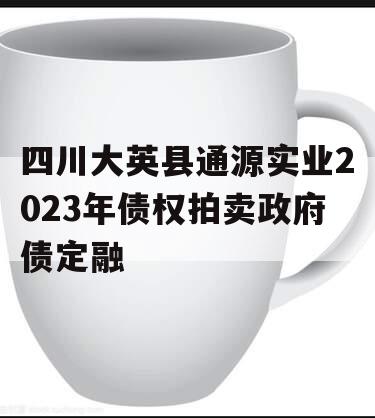 四川大英县通源实业2023年债权拍卖政府债定融