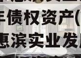 滨州市惠滨实业发展2023年债权资产(滨州市惠滨实业发展2023年债权资产减值)