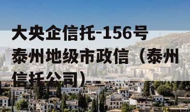大央企信托-156号泰州地级市政信（泰州信托公司）