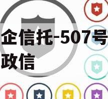 央企信托-507号新沂政信