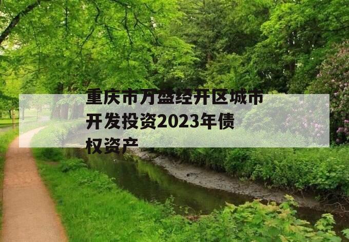 重庆市万盛经开区城市开发投资2023年债权资产