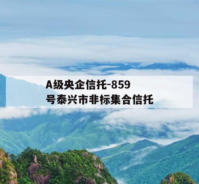 A级央企信托-859号泰兴市非标集合信托