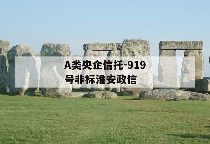 A类央企信托-919号非标淮安政信