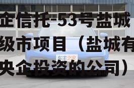 央企信托-53号盐城地级市项目（盐城有哪些央企投资的公司）
