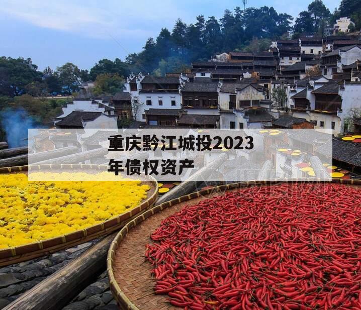 重庆黔江城投2023年债权资产