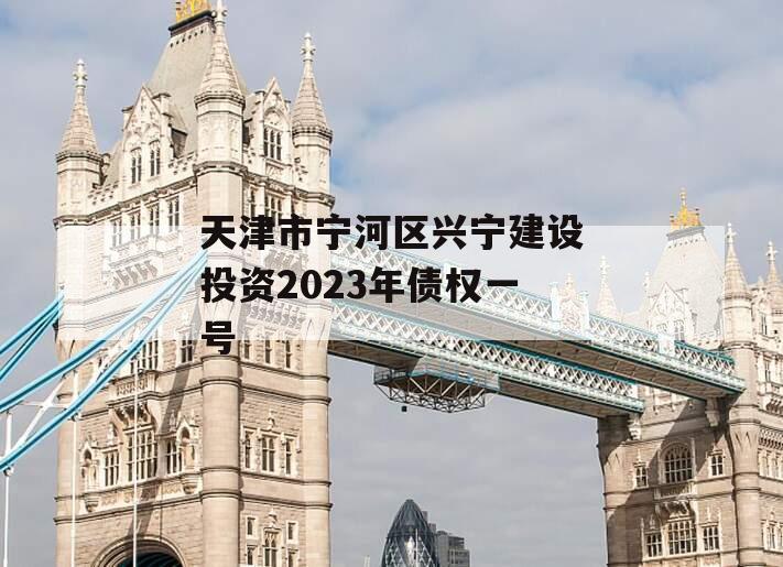 天津市宁河区兴宁建设投资2023年债权一号