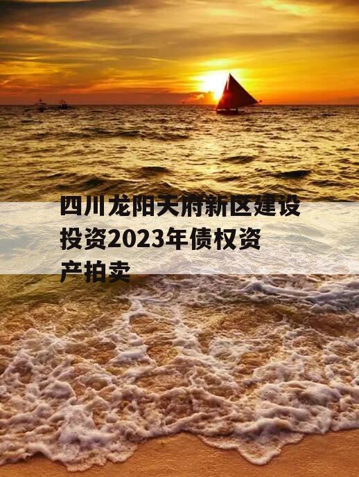 四川龙阳天府新区建设投资2023年债权资产拍卖