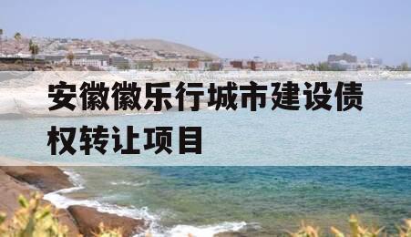 安徽徽乐行城市建设债权转让项目