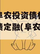 江苏阜农投资债权资产政府债定融(阜农投资1号)