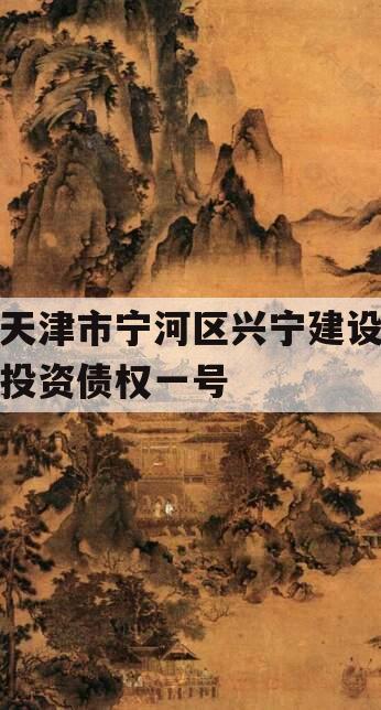 天津市宁河区兴宁建设投资债权一号