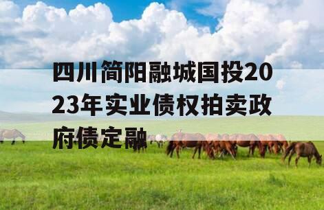 四川简阳融城国投2023年实业债权拍卖政府债定融