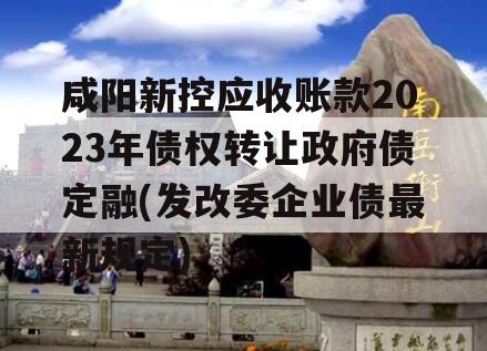 咸阳新控应收账款2023年债权转让政府债定融(发改委企业债最新规定)