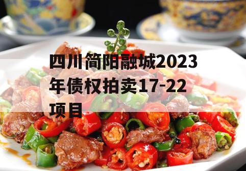 四川简阳融城2023年债权拍卖17-22项目