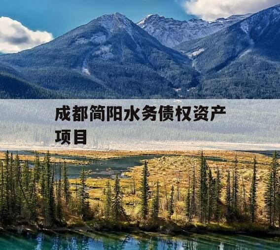 成都简阳水务债权资产项目