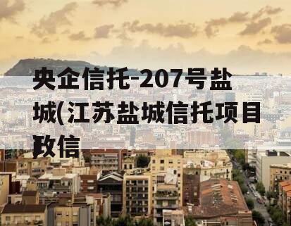 央企信托-207号盐城(江苏盐城信托项目政信
)