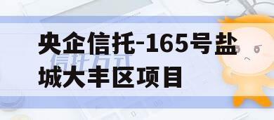 央企信托-165号盐城大丰区项目